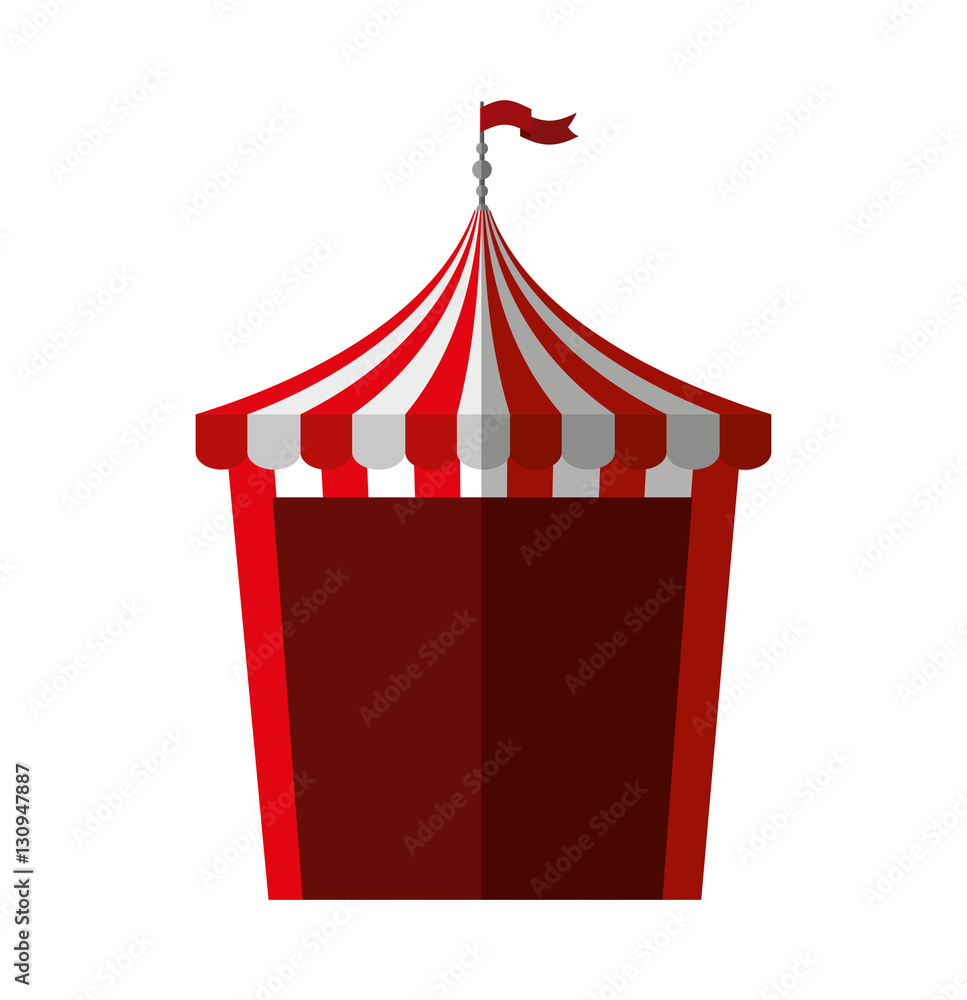 Canvas Prints circus tent isolated icon vector illustration design