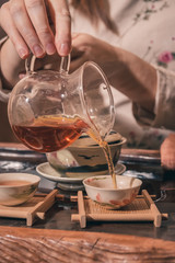 tea ceremony is performed by master