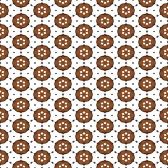 Fototapeta na wymiar Seamless periodic brown dotted knob illustration original pattern design