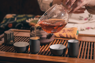 tea ceremony is performed by master