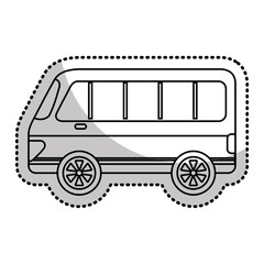 van vehicle isolated icon vector illustration design