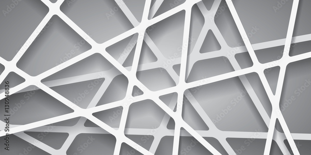 Poster abstract vector background of lines, gray wallpaper, many layers abstraction, futuristic pattern