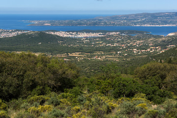Fototapeta premium Panoramic view of Argostoli town, Kefalonia, Ionian islands, Greece