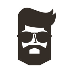 man character style hipster vector illustration design