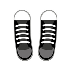 shoe young style icon vector illustration design