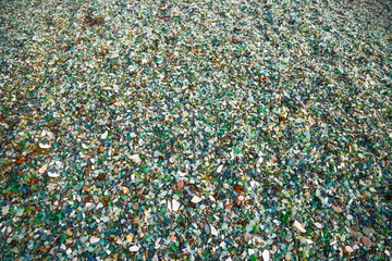 Close up of sea glass