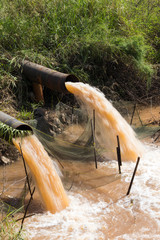 Water outflow sewer quickly.