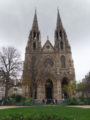 Fototapeta premium Sainte Clotilde church(The Basilica of Saint Clotilde)