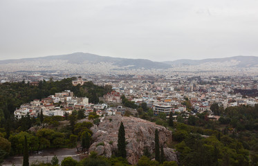 Fototapeta na wymiar Panorama of Athens.
