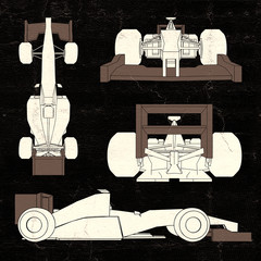 aerodynamics racing car