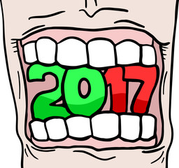2017 new year symbol