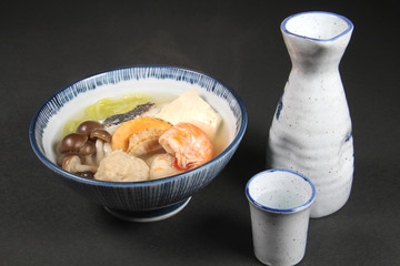 鍋料理と日本酒