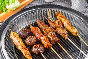 Barbecue on grill