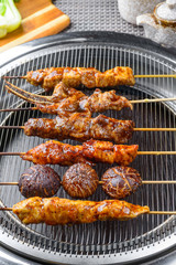 Barbecue on grill