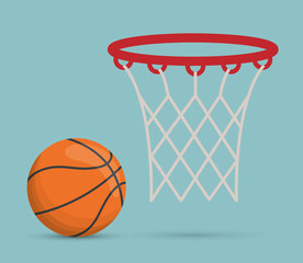 basketball sport related icon image vector illustration design 