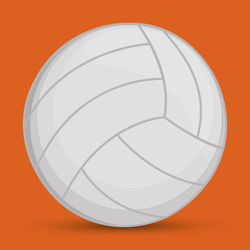 volleyball sport related icon image vector illustration design 