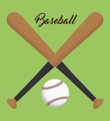 baseball bat sport related icon emblem image vector illustration design 