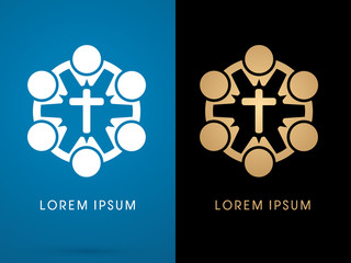 Faith community graphic vector