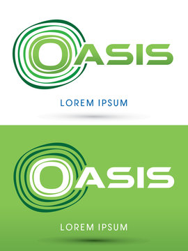 Oasis Font, typography graphic vector.