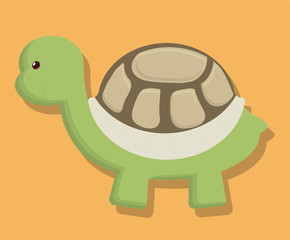 turtle pet related icon image vector illustration design 
