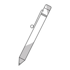 Fototapeta premium pencil office equipment icon over white background. vector illustration
