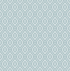 Geometric dotted vector light blue and white pattern. Seamless abstract modern texture for wallpapers and backgrounds