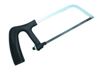 small hand saw isolated on white background