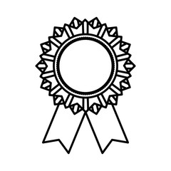 Isolated ribbon award icon vector illustration graphic design