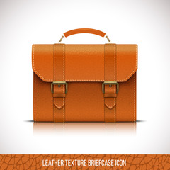leather briefcase icon