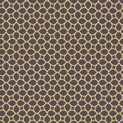 Seamless vector golden ornament. Modern background. Geometric pattern with repeating elements