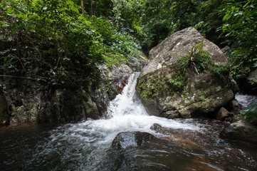 Naklejka premium Waterfall beautiful in province asia southeast asia , Waterfall