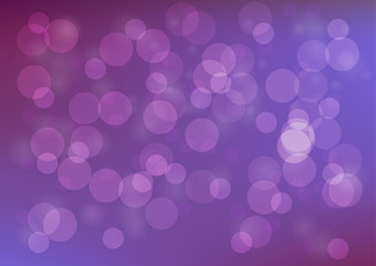 Vector abstract bokeh background and greeting card.