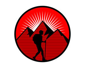 Obraz premium hiking mountain sport