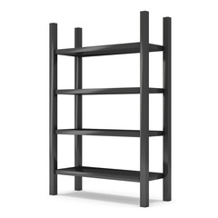 Storage stack. 3D render isolated on white. Platform or Stand Illustration. Template for Object Presentation.