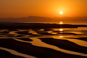 Fototapeta premium 真玉海岸の夕日