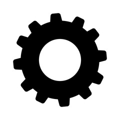 isolated gear piece icon vector illustration graphic design