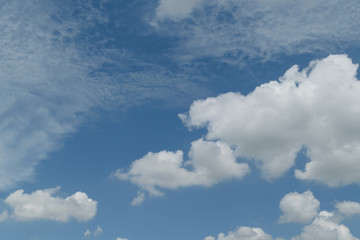 Naklejka na ściany i meble Blue sky cloud