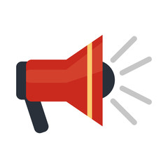 megaphone speaker alert urgency vector illustration eps 10