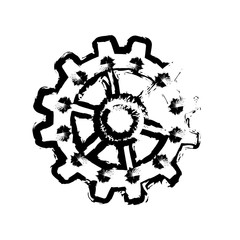 isolated gear piece icon vector illustration graphic design