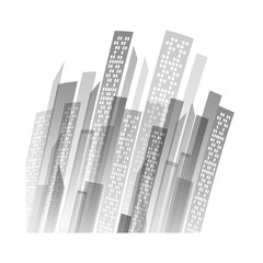 Fototapeta premium Urban city view icon vector illustration graphic design