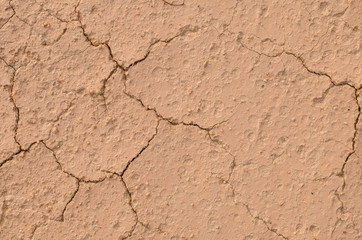 Close up dry crack soil texture background.