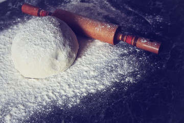 knead flour toned dough