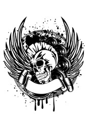punk with wings sign
