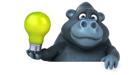Fun gorilla - 3D Illustration