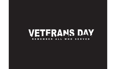 veterans day remember all who served