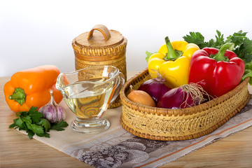 Еда, овощи, для, готовки полезной, здоровой, еды, салат, тушение, овощей, рагу   овощное, нарезка овощная, пища натуральная, петрушка,перец,масло растительное,лук,соль.