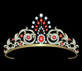 Diadem with diamonds © Tatiana Prihnenko