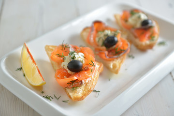 smoked salmon