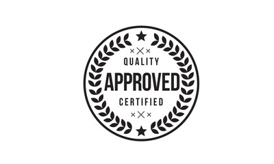 approved logo rubber stamp