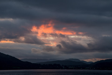 Sonnenuntergang in Norwegen